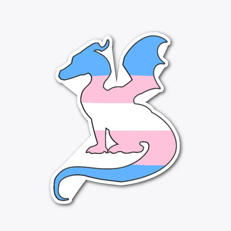 Trans Pride Dragon